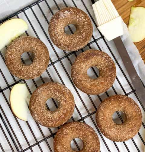Baked Apple Spice Donuts