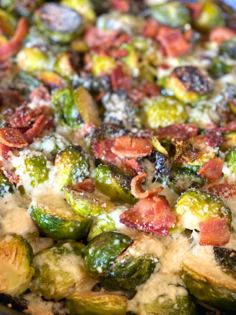 Bacon Parmesan Brussels Sprouts