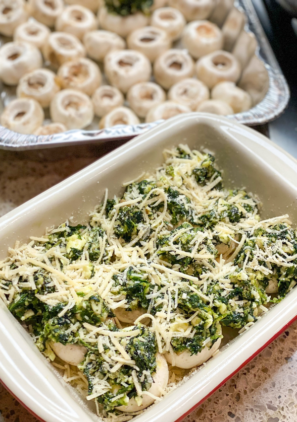 Spinach and Feta Stuffed Mushrooms