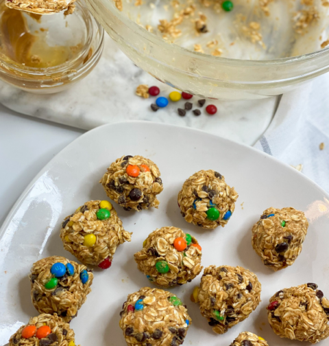 No Bake Monster Energy Cookie Bites