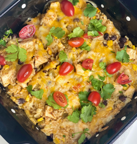 Healthy Chicken Enchilada Casserole