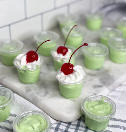 Shamrock Pudding Shots