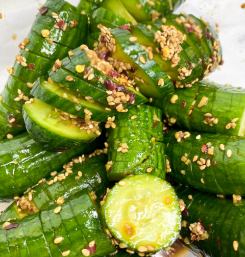 Korean Spicy Cucumber Salad
