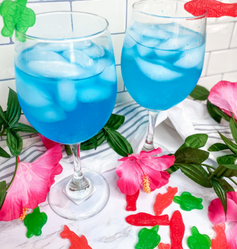 Blue Lagoon Mocktail