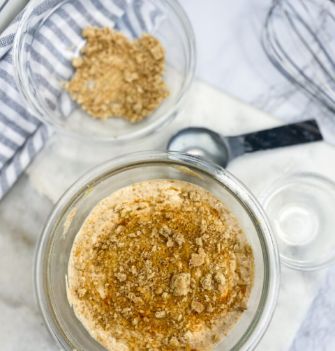 No Bake Pumpkin Protein Cheesecake