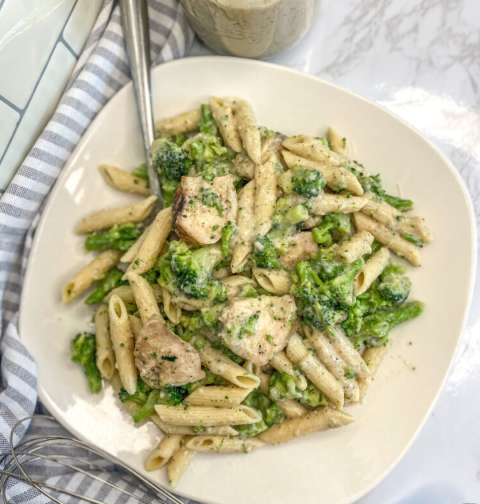 High Protein Chicken Alfredo