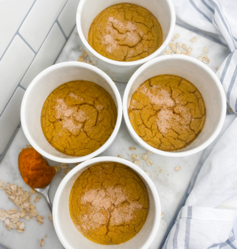 85 Calorie Pumpkin Baked Oats
