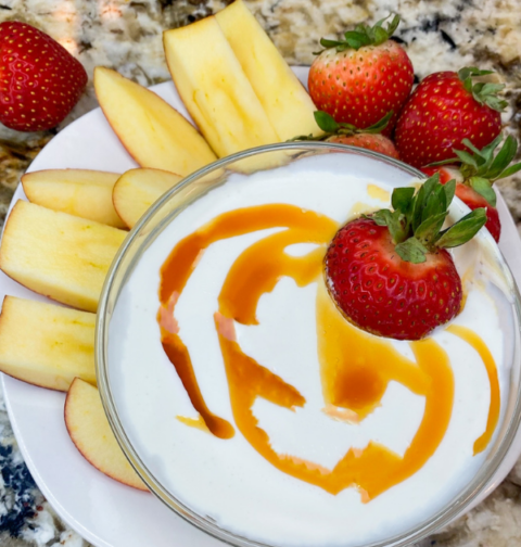 Whipped Cottage Cheese Fruit Dip
