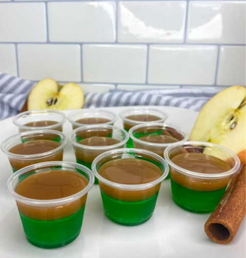 Caramel Apple Jello Shots