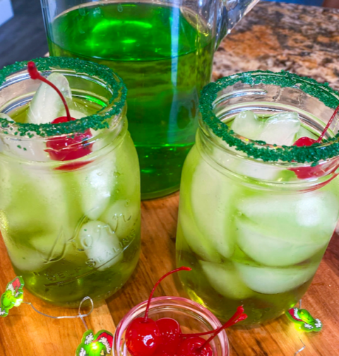 3 Ingredient Grinchmas Punch