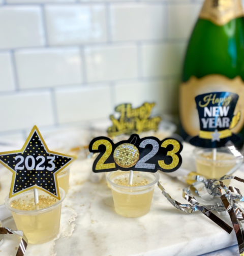 Champagne NYE Jello Shots