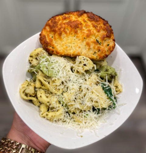 One Pot Pesto Tortellini